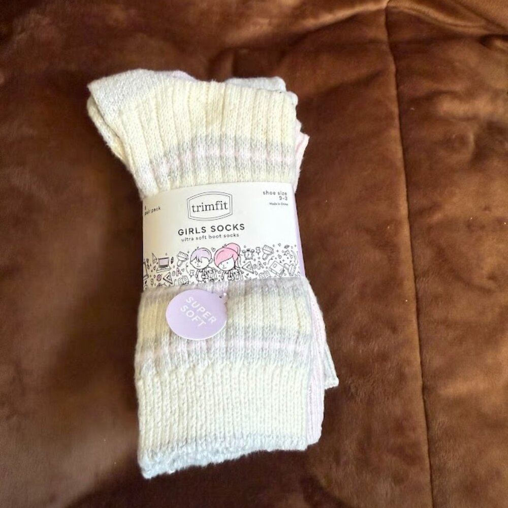 trimfit girls boot socks